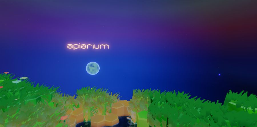 La lune au-dessus de la prairie endormie